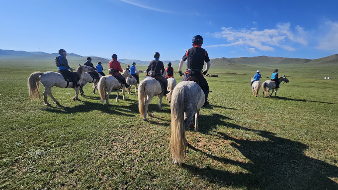Horse riding experience under the Mongolian sky
